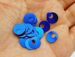 Angel Çanta Aksesuar 100 Gr Saks Mavi Renk 1 Cm Çapında Pul - Thumbnail