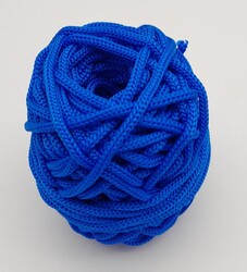 Angel Çanta Aksesuar 5 mm Mavi Renk Polyester Makrome - Thumbnail