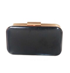 Angel Çanta Aksesuar Abiye Çanta Kalıbı Oval Köşe Light Gold Metalli - Angel Çanta Aksesuar