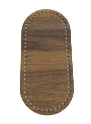 Angel Çanta Aksesuar Ahşap 25X12 Cm Oval Çanta Tabanı Tesbih Renk - Angel Çanta Aksesuar