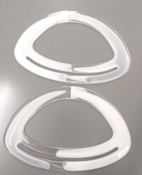 Angel Çanta Aksesuar - Angel Çanta Aksesuar Akrilik Görünümlü Plastik Çanta Sapı Beyazlı
