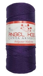 Angel Çanta Aksesuar - Angel Çanta Aksesuar Angel Koyu Mor Renk Polyester Makrome No:25