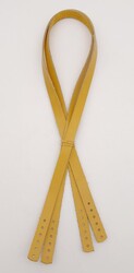 Angel Çanta Aksesuar Gerçek Deri 70x1.2 cm Limon Küfü Renk Çift Çanta Sapı - Thumbnail