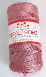 Angel Çanta Aksesuar - Angel Çanta Aksesuar Gül Kurusu Renk Polyester Makrome
