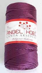 Angel Çanta Aksesuar - Angel Çanta Aksesuar Mürdüm Renk Polyester Makrome