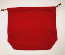 Angel Çanta Aksesuar Örgü Çantaya Hazır Astar Tabanlı Büzgülü 22x12 cm Kırmızı Renk - Thumbnail