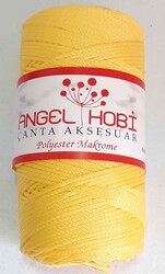 Angel Çanta Aksesuar - Angel Çanta Aksesuar Sarı Renk Polyester Makrome