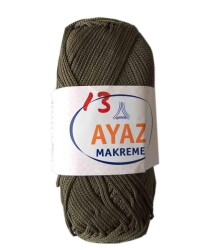 Angel Çanta Aksesuar 100 Gram Polyester Makrome No:13 Haki - Angel Çanta Aksesuar