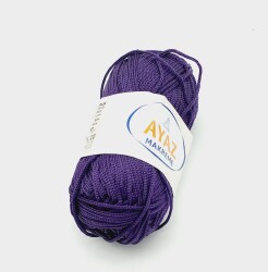 Angel Çanta Aksesuar 100 Gram Polyester Makrome No:16 Mor - Angel Çanta Aksesuar