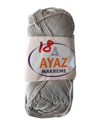 Angel Çanta Aksesuar 100 Gram Polyester Makrome No:18 Açık Gri - 1