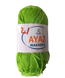Angel Çanta Aksesuar 100 Gram Polyester Makrome No:21 Fosforlu Yeşil - Angel Çanta Aksesuar