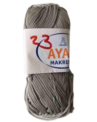 Angel Çanta Aksesuar 100 Gram Polyester Makrome No:23 Gri - Angel Çanta Aksesuar