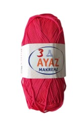 Angel Çanta Aksesuar 100 Gram Polyester Makrome No:3 Kırmızı - Angel Çanta Aksesuar