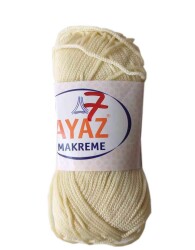 Angel Çanta Aksesuar 100 Gram Polyester Makrome No:7 Krem - Angel Çanta Aksesuar