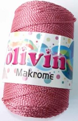 Angel Çanta Aksesuar 100 Gram Polyester Makrome Gül Kurusu Renk - Angel Çanta Aksesuar
