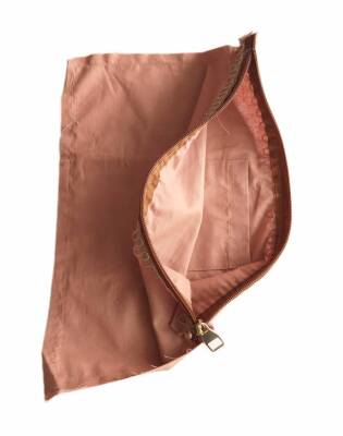 Angel Çanta Aksesuar 20X30 Cm Dikilmiş Fermuarlı Astar Sütlü Kahve Renk - 1