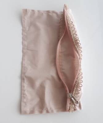 Angel Çanta Aksesuar 20X30 Cm, Dikilmiş Halde, Fermuarlı Astar Bej - 1