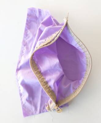 Angel Çanta Aksesuar 20X30 Cm, Dikilmiş Halde, Fermuarlı Astar Koyu Lila - 1