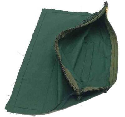 Angel Çanta Aksesuar 20X30 Cm Dikilmiş Fermuarlı Astar Koyu Yeşil - 1