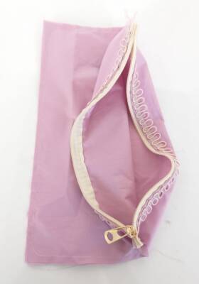 Angel Çanta Aksesuar 20X30 Cm, Dikilmiş Halde, Fermuarlı Astar Lila - 1