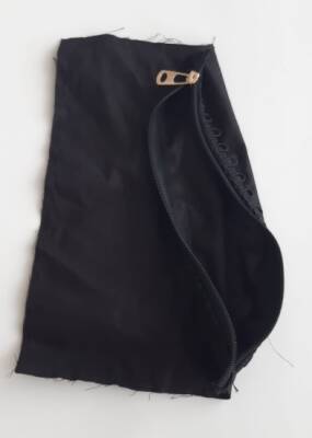 Angel Çanta Aksesuar 20X30 Cm, Dikilmiş Halde, Fermuarlı Astar Siyah - 1