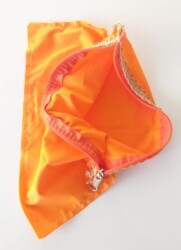 Angel Çanta Aksesuar 20X30 Cm, Dikilmiş Halde, Fermuarlı Astar Turuncu - Angel Çanta Aksesuar