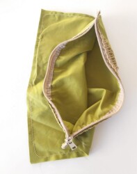 Angel Çanta Aksesuar 20X30 Cm, Dikilmiş Halde, Fermuarlı Astar Yeşil - Angel Çanta Aksesuar