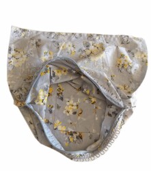 Angel Çanta Aksesuar 28X28 Cm Dikilmiş Fermuarlı Astar Gri Zemin Çiçekli - Angel Çanta Aksesuar