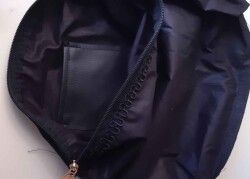 Angel Çanta Aksesuar Siyah 28X28 Cm, Dikilmiş Halde, Fermuarlı Astar - Angel Çanta Aksesuar