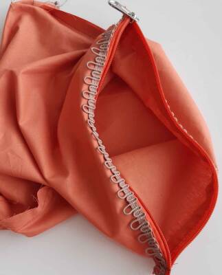 Angel Çanta Aksesuar Taba Renk 28X28 Cm, Dikilmiş Halde, Fermuarlı Astar - 1