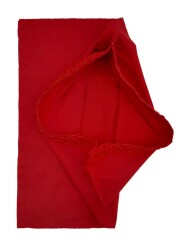 Angel Çanta Aksesuar 28x28 cm Fermuarsız Dikilmiş Astar Kırmızı - Angel Çanta Aksesuar