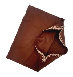 Angel Çanta Aksesuar 28X28 Cm Fermuarsız Dikilmiş Astar Koyu Kahverengi - Angel Çanta Aksesuar