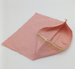 Angel Çanta Aksesuar 28X28 Cm Fermuarsız Dikilmiş Astar Pudra - Angel Çanta Aksesuar