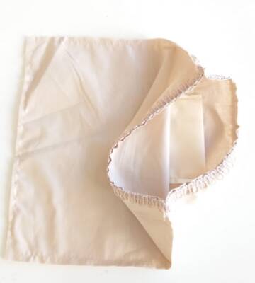 Angel Çanta Aksesuar Fermuarsız 28X28 Cm Dikilmiş Astar Bej - 1