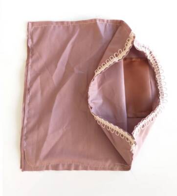 Angel Çanta Aksesuar Fermuarsız 28X28 Cm Dikilmiş Astar Gül Kurusu - 1