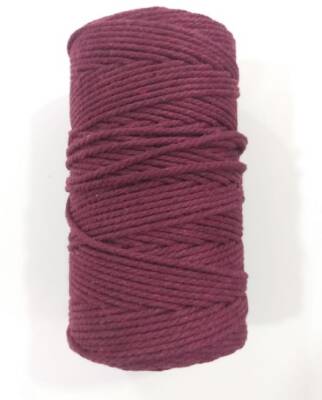 Angel Çanta Aksesuar 3 Büküm Makrome İpi Bordo - 1