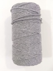 Angel Çanta Aksesuar 3 Büküm Makrome İpi Gri - Angel Çanta Aksesuar