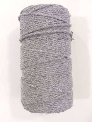 Angel Çanta Aksesuar 3 Büküm Makrome İpi Gri - 1