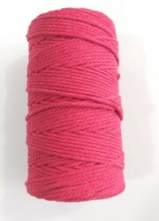 Angel Çanta Aksesuar 3 Büküm Makrome İpi Kırmızı - Angel Çanta Aksesuar