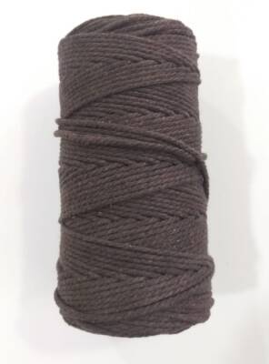 Angel Çanta Aksesuar 3 Büküm Makrome İpi Koyu Kahve - 1