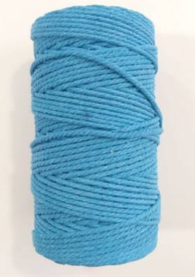 Angel Çanta Aksesuar 3 Büküm Makrome İpi Mavi - 1