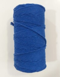 Angel Çanta Aksesuar 3 Büküm Makrome İpi Saks - Angel Çanta Aksesuar