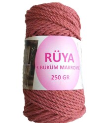 Angel Çanta Aksesuar 3 Büküm Makrome İpi Taba Renk No:10 - Angel Çanta Aksesuar