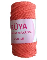 Angel Çanta Aksesuar 3 Büküm Makrome İpi Turuncu No:6 - Angel Çanta Aksesuar