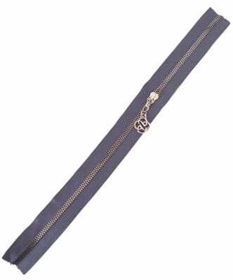 Angel Çanta Aksesuar Başlıklı Fermuar 30 Cm Gümüş Metal Gri - 1