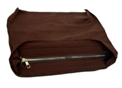 Angel Çanta Aksesuar 30x25 Cm Dikilmiş Fermuarlı Astar Koyu Kahve Renk - Angel Çanta Aksesuar