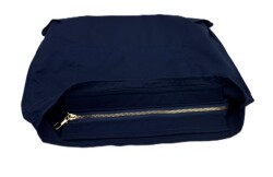 Angel Çanta Aksesuar 30x25 Cm Dikilmiş Fermuarlı Astar Lacivert Renk - 5