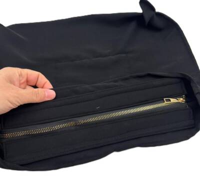 Angel Çanta Aksesuar 30x25 Cm Dikilmiş Fermuarlı Astar Siyah Renk - 1