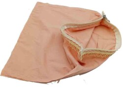 Angel Çanta Aksesuar 38X38 Cm Dikilmiş Fermuarlı Astar Pudra - Angel Çanta Aksesuar