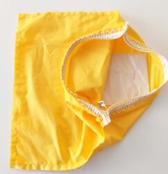 Angel Çanta Aksesuar Sarı Renk 38X38 Cm, Dikilmiş Halde, Fermuarlı Astar - Angel Çanta Aksesuar